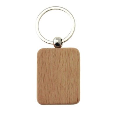 Llavero de madera rectángulo