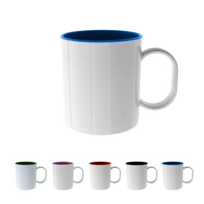 Taza de plástico con interior de color ORCA sublimable