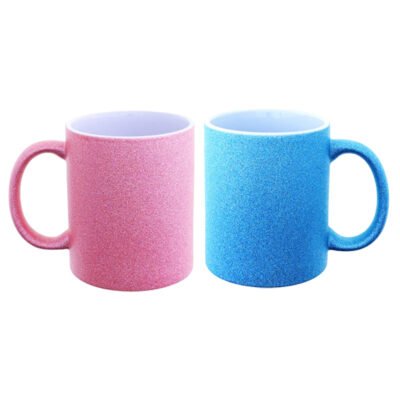 Taza de cerámica con purpurina ORCA sublimable