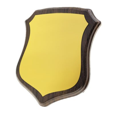 Placa Escudo de madera y metal Reconocimiento.