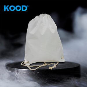 Mochila saco blanco de tela