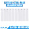 Llavero de Tela para Sublimar e Impresión UV