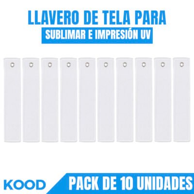 Llavero de Tela para Sublimar e Impresión UV